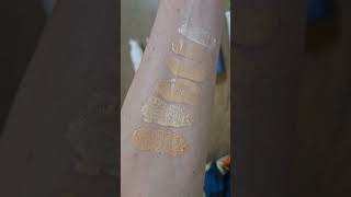 Glowy sunscreens on fair skin. Swatches!! #glowup #spfprotection #fairskin #antiagingskincare