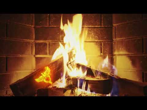 Bon Jovi - Please Come Home For Christmas (Yule Log Visualizer)