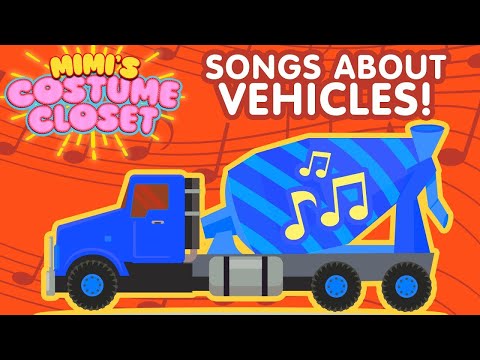 🎶 GARBAGE TRUCK SONG 🚛 + Songs About Trucks, Planes, and MORE | MIMI'S COSTUME CLOSET