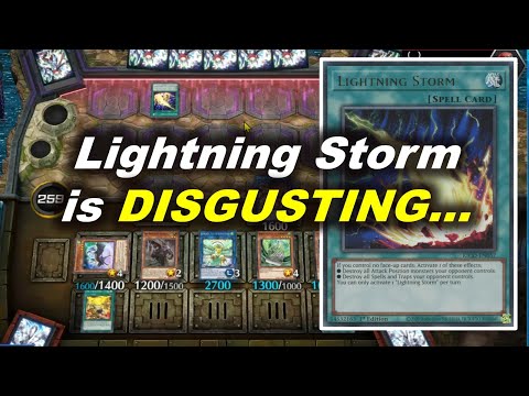 When you try to stay positive after a Lightning Storm play - Yugioh Master Duel