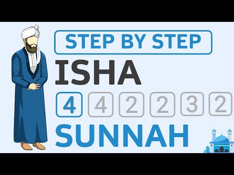 How to Pray in Islam - 4 Rakat Sunnah of Isha Salah - Step by Step for Beginners - Men Sunni Hanafi