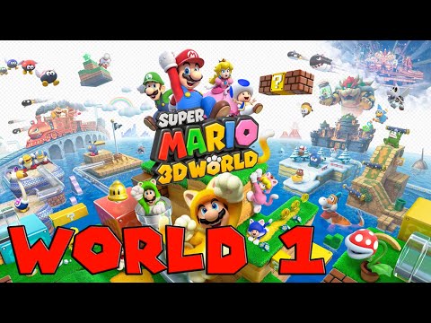 SUPER MARIO 3D WORLD SWITCH - World 1 Stars and Stamps - No Commentary