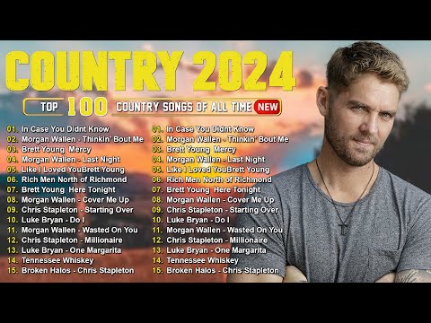 Country Music 2024 - Luke Combs, Morgan Wallen, Kane Brown, Luke Bryan, Brett Young, Chris Stapleton