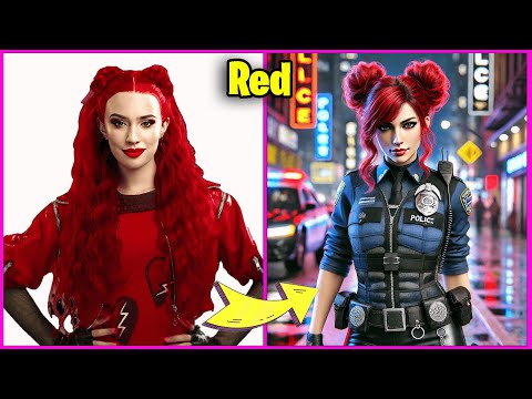 DESCENDANTS THE RISE OF RED CHARACTERS AS POLICE