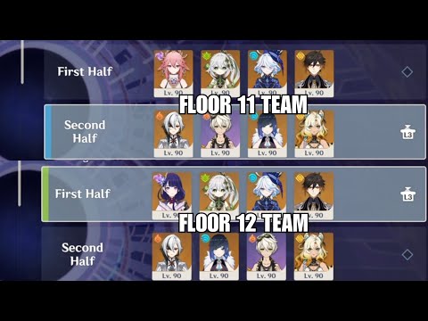 New Spiral 5.2 Floor 11 and 12 - Genshin Impact PS5