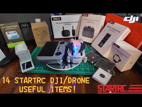 14 StartRC DJI & DRONE ITEMS, LED PROPELLERS,AIR DROP KIT,MEGAPHONE,RC2 SUN SHADE REVIEW & MUCH MORE