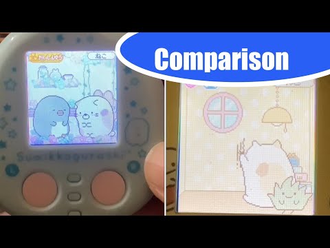 Sumikko Friend Plus Virtual Pet Part 2: Comparison with Catch #sumikkogurashi #vpet #electronicpet