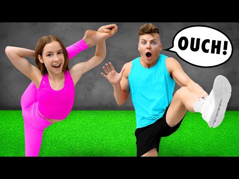 GIRLS vs BOYS Gymnastics & Flexibility Challenge!