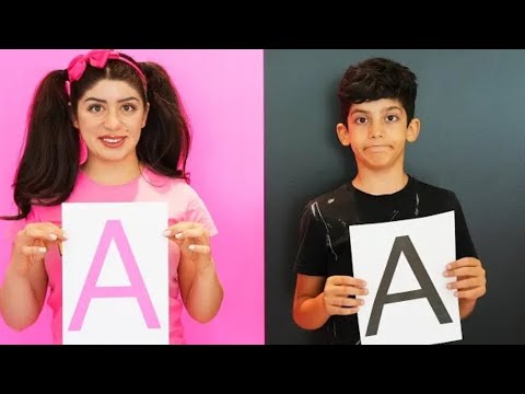 rinku and ritik black vs pink game#challenge #challenge #funny #barada #funny