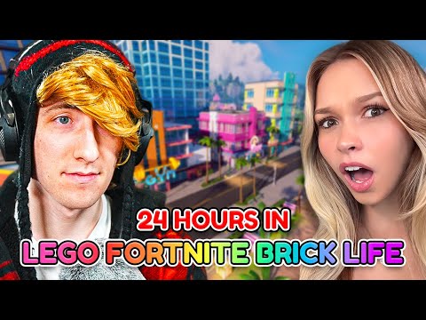 🔴 LIVE 24 hrs in my LEGO® Fortnite Brick Life w/ KreekCraft! #EpicPartner