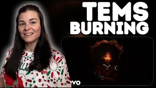 American Mom Reacts to Tems - Burning