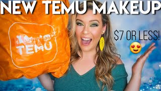 TEMU MAKEUP HAUL 2023 | ALL ITEMS $7 OR LESS! + $100 Coupon Bundle