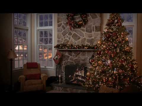 Classic Christmas Music with a Fireplace and Beautiful Background Classics 2 hours 2020