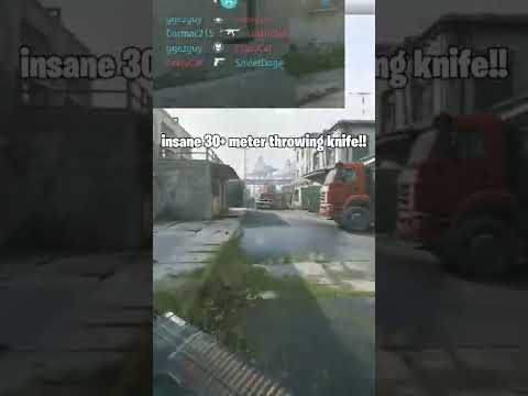 Insane THROWING KNIFE Kill From 30+ Meters | COD MW2 Open Beta