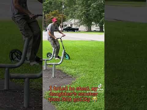 Dad Steals Daughter’s Scooter 🛴 #shorts