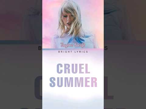 Taylor Swift Cruel Summer #taylorswift #shorts #cruelsummer #ttpd #erastour #lyrics