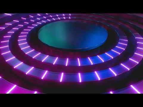 [4K] Spinning Light Circles VJ Loop - DJ Visuals