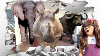 Heaviest Land Animals For Kids | Soso's Toy Animals Come to Life!🦒🐘