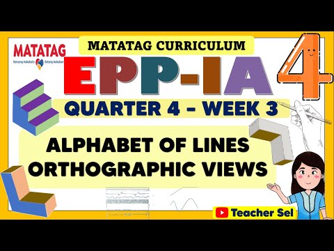 EPP 4 QUARTER 4 WEEK 3 INDUSTRIAL ARTS MATATAG - ALPHABET OF LINESORTHOGRAPHIC VIEWS