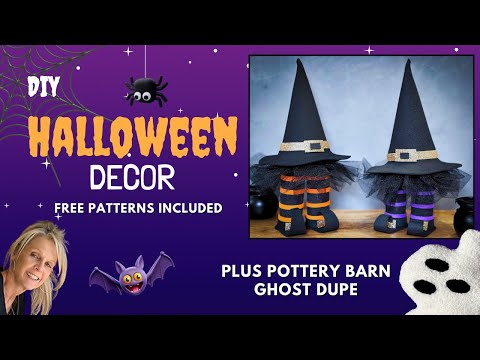 Create a Cute Little Witch - Plus a Pottery Barn Ghost Pillow Dupe.