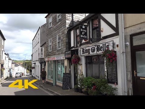 St Columb Major Walk: Town Centre【4K】