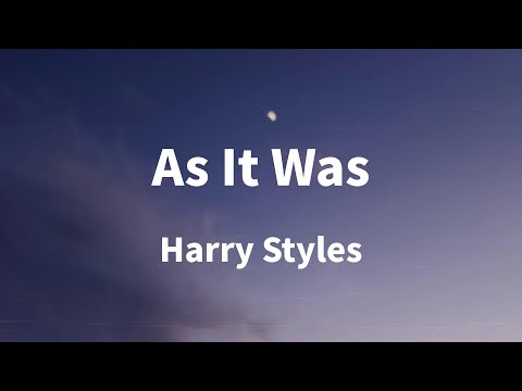 Harry Styles - As It Was (Lyrics)