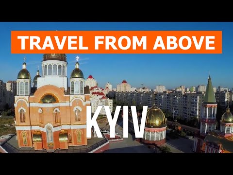 Kyiv from above | Drone video in 4k | Ukraine, Kyiv city from the air