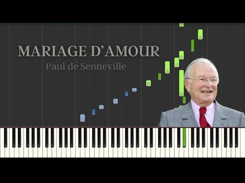 Mariage d'Amour - Paul de Senneville (Spring Waltz) | Synthesia Piano Tutorial