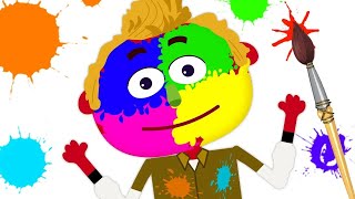 🔴 Color Paint Ball Game | Finger Family Songs For Kids | Teehee Town