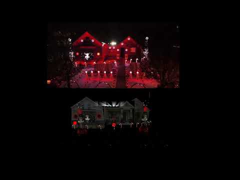 XLights Preview vs Real House comparison