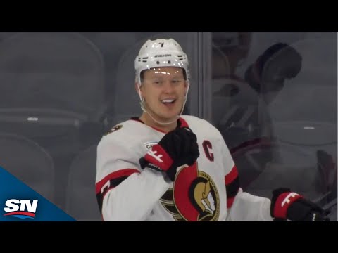 Senators' Brady Tkachuk Notches 400th Career Point With Wicked One-Timer Just 24 Seconds Into Game