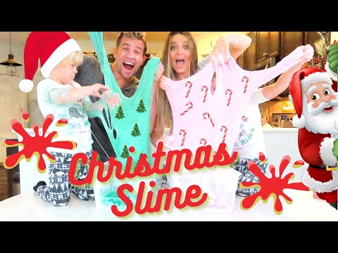 Roshek Ultimate CHRISTMAS SLIME Challenge! KIDS CREATE/GLUE/GLITTER/CANDY/GRINCH