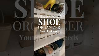 The Amazon Shoe Organizer Your Closet Needs #shorts #viralshorts #shoecloset #shoeorganization