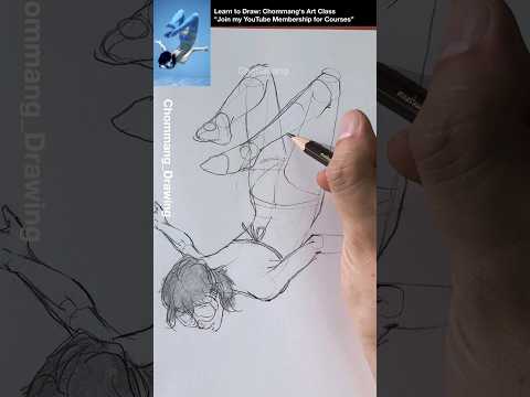 How to Draw body (Dive into the water)