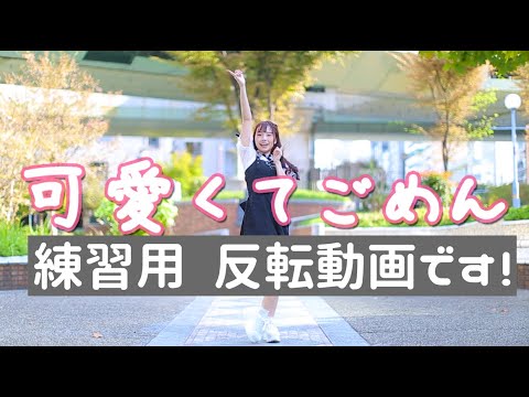 【反転】可愛くてごめん / HoneyWorks 踊ってみた【練習用】