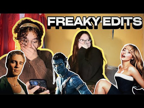 Reacting to FREAKY EDITS 😱(DREW STARKEY, SABRINA CARPENTER, JAKE SULLY + MORE)