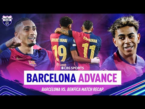 Raphinha SHINES & Lamine Yamal’s RIDICULOUS goal hand Barcelona win vs Benfica in Champions League 🤩