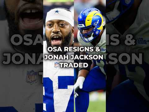 Osa Odighizuwa Re-Signs With Cowboys & Rams Jonah Jackson Traded To Bears #nfl #nflnews #nflfootball