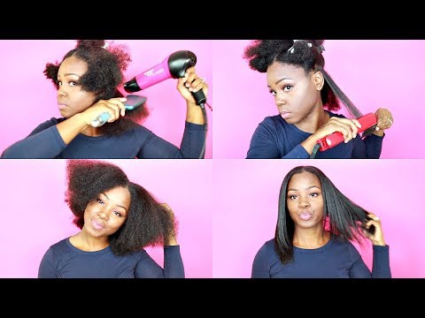 Blow Dry and Flat Iron | NATURAL HAIR