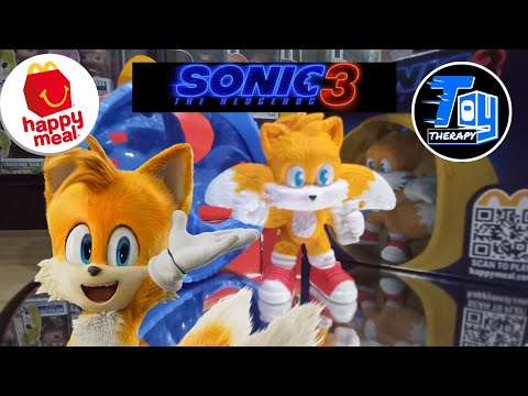 Unboxing Tails Alt Roller. Sonic 3 Movie McDonald's Happy Meal 2024.