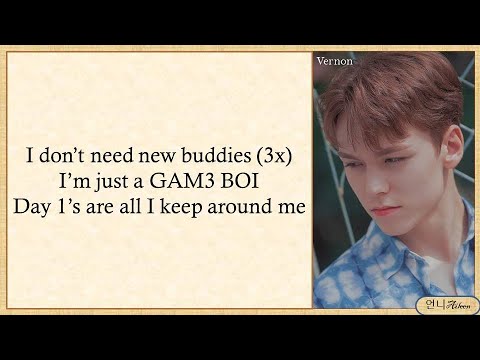 SEVENTEEN (HIPHOP TEAM) - 'GAM3 BOI' [Easy Lyrics]