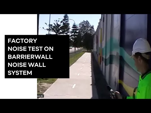 Factory Noise Test on BarrierWall Noise Wall System | ModularWalls