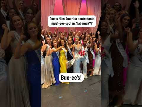 Guess Miss America contestants must-see spot in Alabama?  #alabama #missamerica #buccees