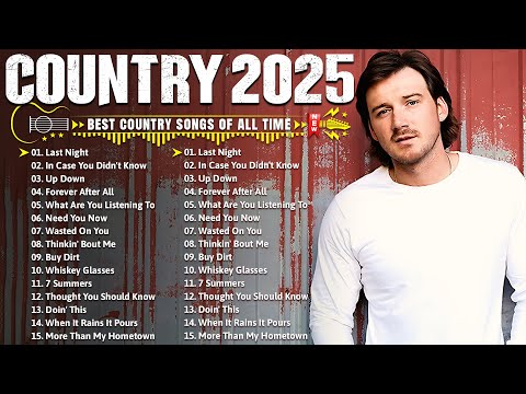 Country Music Playlist 2025 - Morgan Wallen, Tim McGraw, Luke Combs, Luke Bryan, Chris Stapleton