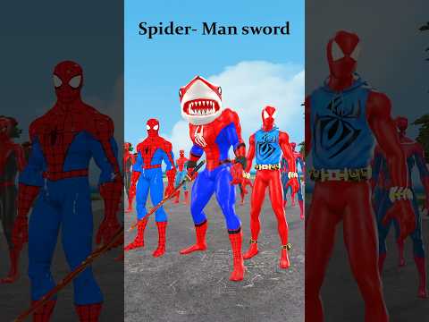 Spider-Man Sword Fight vs Hulk Marvel #spiderman #marvel #gta