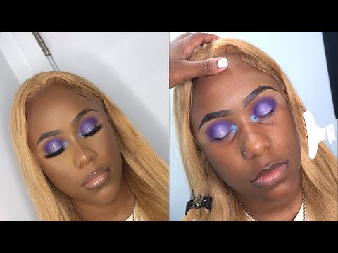 Purple Toned Halo Smokey Eye | Client Makeup Tutorial