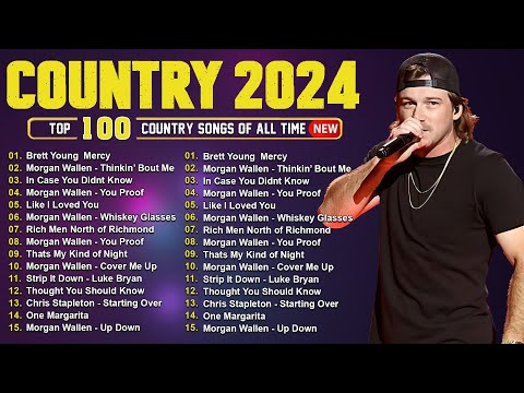 Country Music 2024 Collection 🎶 Morgan Wallen, Brett Young, Luke Combs, Chris Stapleton, Kane Brown