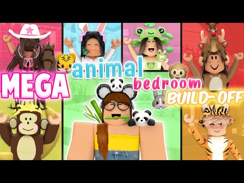 MEGA Animal Bedroom Build-Off CHALLENGE! Panda V.s. 6 FANS!