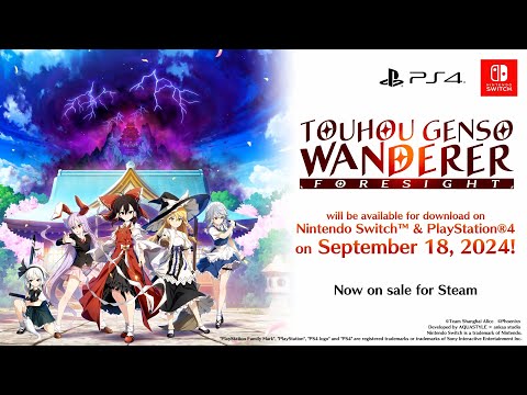 【PS4/Switch Announcement Trailer】Touhou Genso Wanderer -FORESIGHT- on consoles on Sep 18!