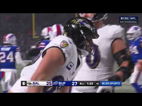 Mark Andrews drops the ball in a 2-point conversion | Ravens vs Bills Divisional Round